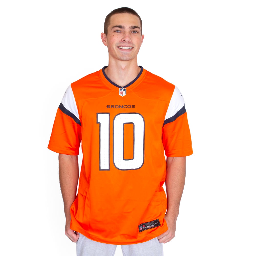 Student Athlete, Nike, Orange, Jerseys, Men, Unisex, Football, Game Day, Denver, Broncos, #10, Bo Nix, Replica, 839341